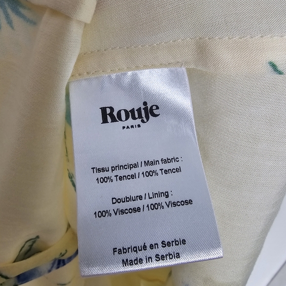 Rouje Renata Mini Dress Floral Button Lined Size 34 US 2 - Picture 8 of 8